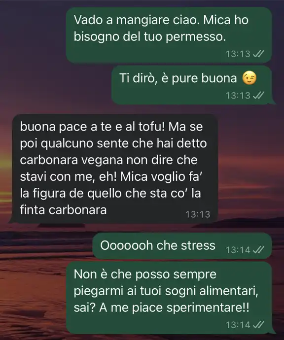 La carbonara vegana