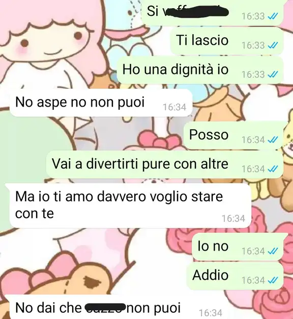 Un tradimento ammesso