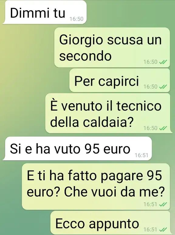 Sanificazione caldaia