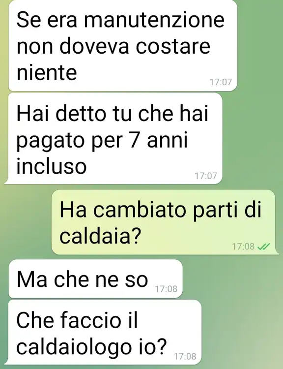 Sanificazione caldaia